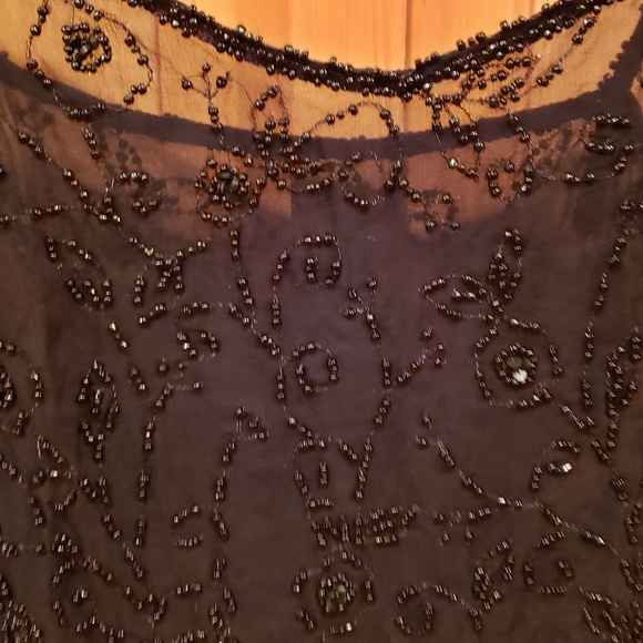 Gorgeous sheer silk beeded camisole - Picture 2 of 5